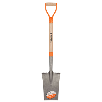 Lopată/Hârleț îngustă șanț cu coada scurta  Truper - coadă lemn 108 cm, profesională