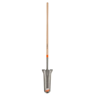Lopată/Hârleț îngustă lungă pentru șanț 15 cm, Truper – coadă lemn 166 cm, profesională